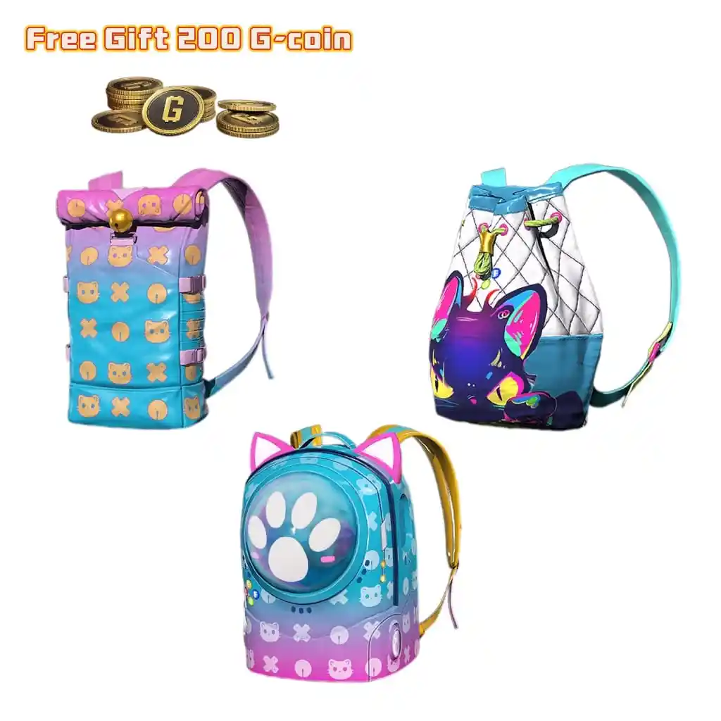 PUBG Aixleft’s Gaming Cat Backpack Set