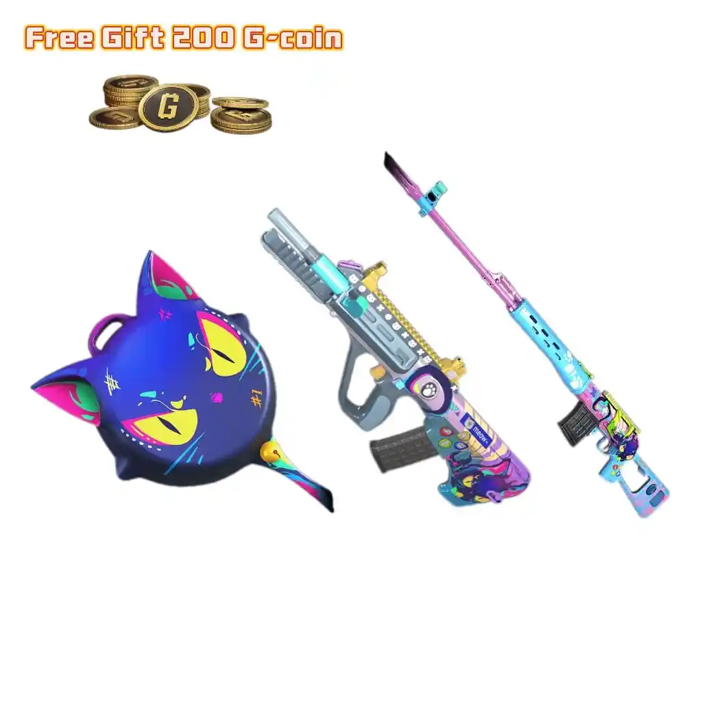 PUBG Skin Aixleft’s Gaming Cat Weapon Set