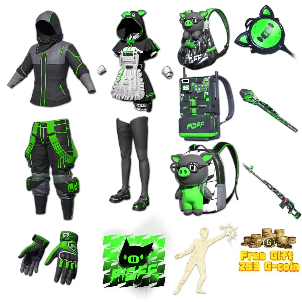 PUBG Pigff Tactical Piggies Mega Bundle